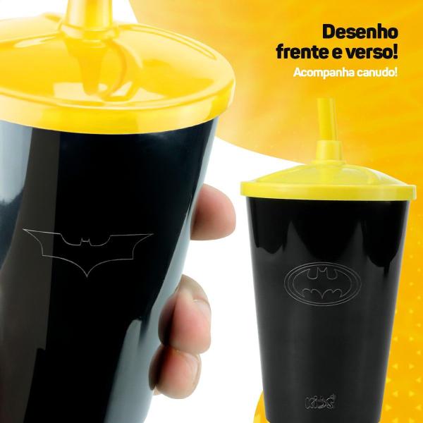 Imagem de Relogio Prova Dagua Preto Infantil Digital Led + Copo Batman adolescente esportivo presente heroi