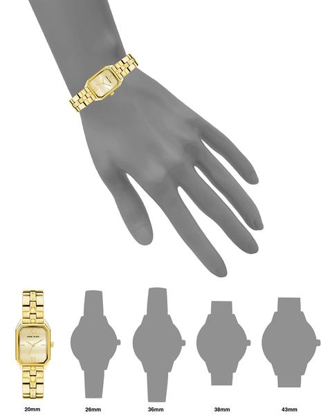 Relógio: pulseira feminina Anne Klein, dourada, 30 m, resistente à água Imagem de Relógio: pulseira feminina Anne Klein, dourada, 30 m, resistente à água