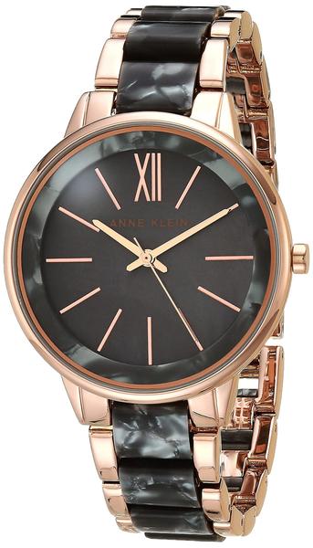 Relógio: pulseira feminina de resina Anne Klein, cinza, madrepérola Imagem de Relógio: pulseira feminina de resina Anne Klein, cinza, madrepérola