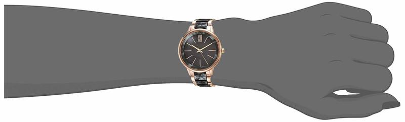 Relógio: pulseira feminina de resina Anne Klein, cinza, madrepérola Imagem de Relógio: pulseira feminina de resina Anne Klein, cinza, madrepérola