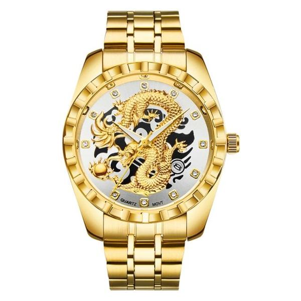 Imagem de Relógio Relógios impermeáveis Golden Dragon Watch (GOLD1)