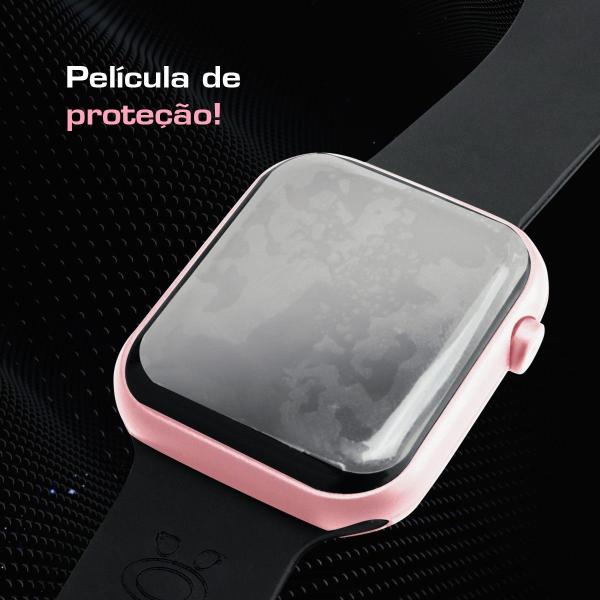 Imagem de relogio rosa prova dagua digital feminino silicone moda led qualidade premium original