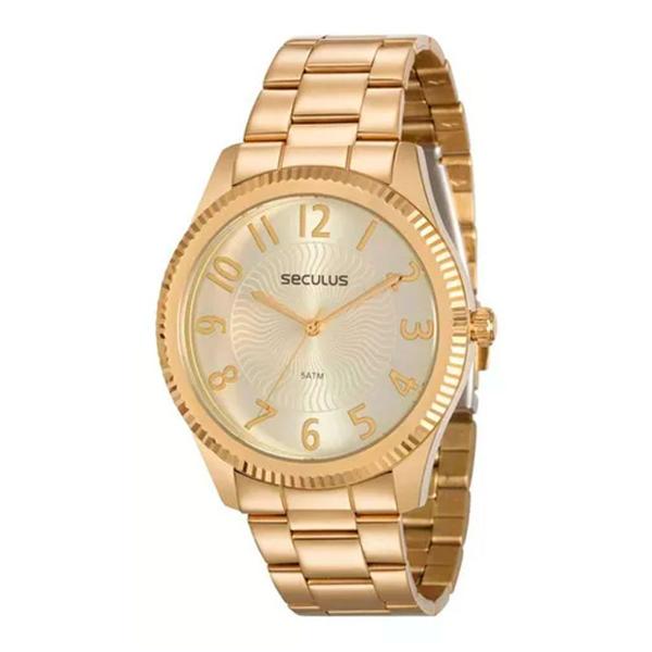 Imagem de Relógio Seculus Feminino 20568LPSVDS1 Dourado Original Nfe