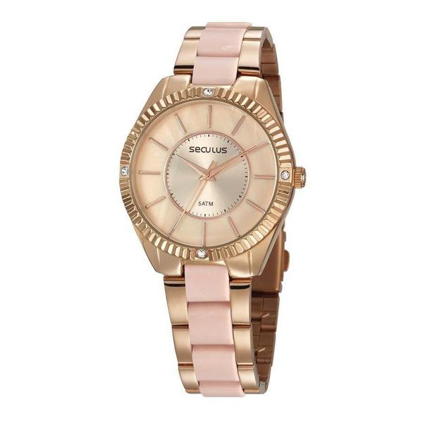 Imagem de Relógio Seculus Feminino 77028Lpsvrf2 Fashion Rosé