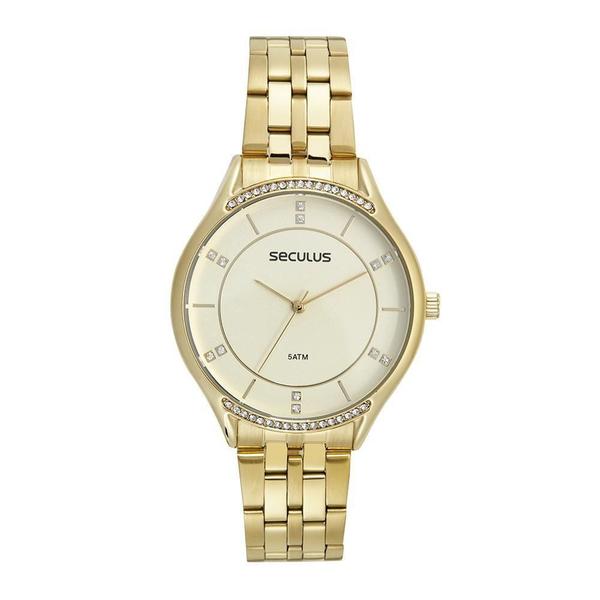 Imagem de Relógio Seculus Feminino 77115lpsvds4 Fashion Dourado