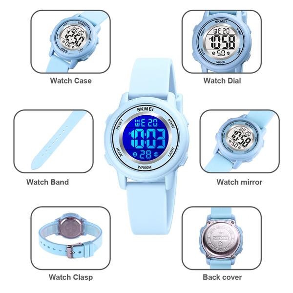 Imagem de Relógio SKMEI Kids Digital Sport Waterproof LED Alarm Cronômetro