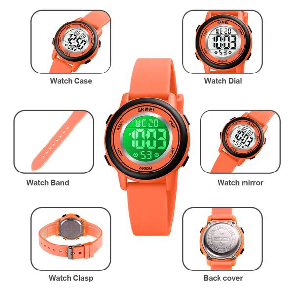 Imagem de Relógio SKMEI Kids Digital Sport Waterproof LED Alarm Stopwatc