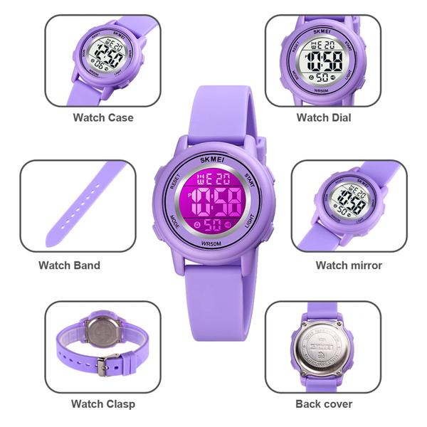 Imagem de Relógio SKMEI Kids Digital Sport Waterproof LED Alarm Stopwatc