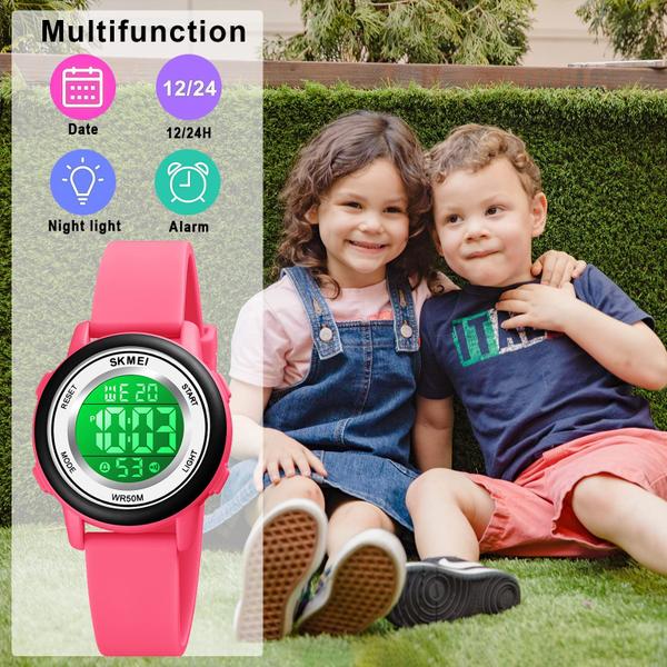 Imagem de Relógio SKMEI Kids Digital Sport Waterproof LED Alarm Stopwatc