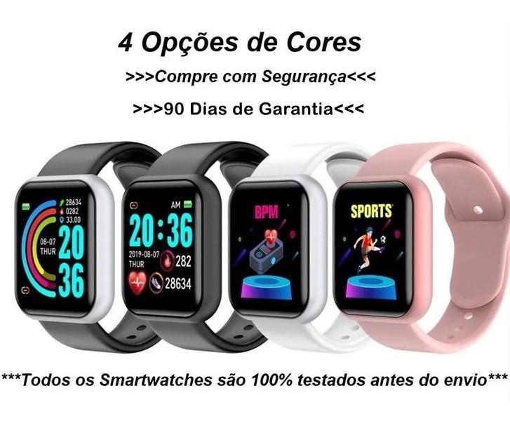 Imagem de Relógio Smart  Digital D20 Masculino / Feminino + Fone S/fio