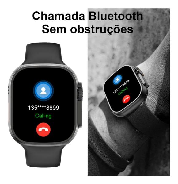 Imagem de Relógio Smart Digital Inteligente BW8 Ultra Preto Original Masculino E Feminino Envio Já