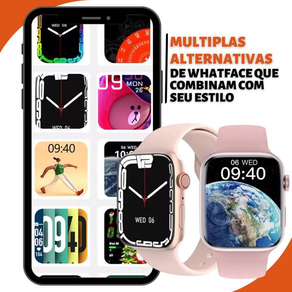 Imagem de Relógio Smart Digital Inteligente W57 Note 7 Rosa Original Masculino E Feminino Envio Já