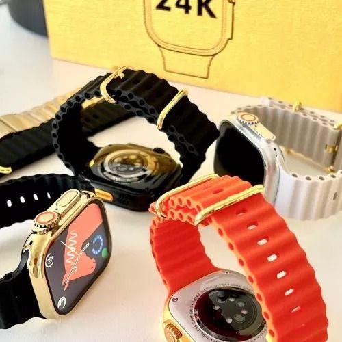 Imagem de Relógio Smart Digital Preto WS09 3 pulseiras Original Masculino E Feminino Envio Já