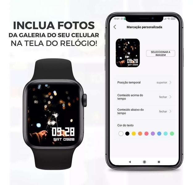 Imagem de Relógio Smart Digital X8 2 Pulseiras Compátivel Android iOS Bluetooth Multi-Funções