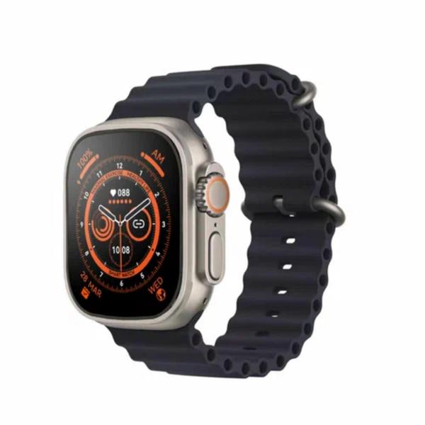 Imagem de Relógio Smart smartwatch IOS Android Carregador por Indução 49mm NFC bluetooth Preto