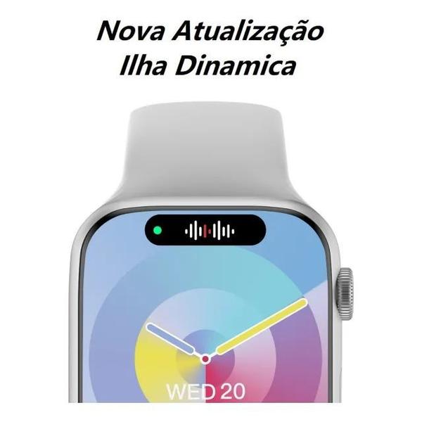 Imagem de Relogio Smart Watch 2024 K9 PR0 Max 49mm Series 9 C/ 7 Pulseiras+ Fone Dots 