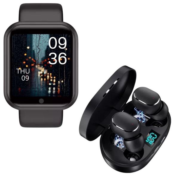 Relógio Smart Watch Inteligente D20 Masculino Feminino c/ Fone Sem fio Bluetooth