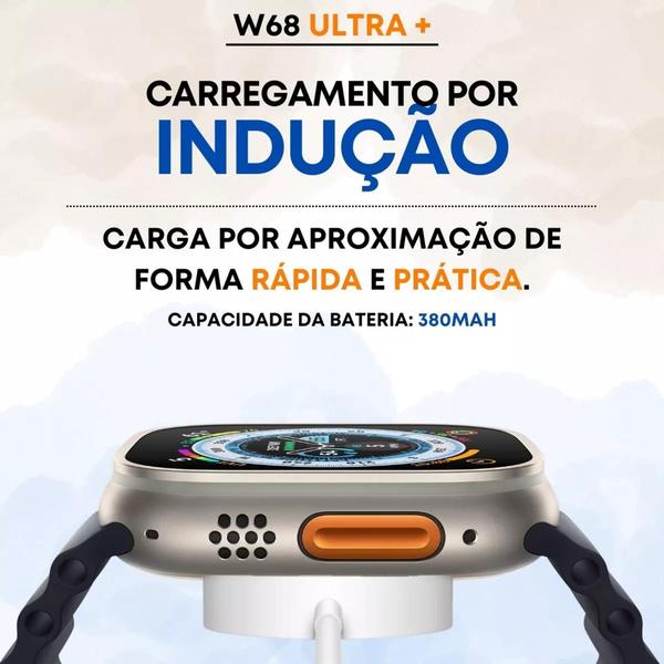 Imagem de Relógio Smartwach Watch c9 Ultra recebe e faz chamadas  (Preto)