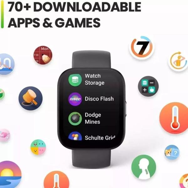 Imagem de Relógio Smartwatch Bip 5 com GPS e Monitoramento de Saúde - Amazfti