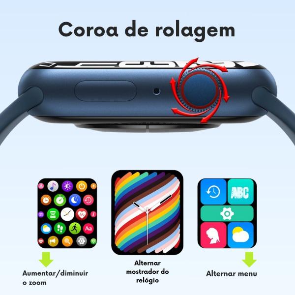 Imagem de Relógio Smartwatch C/Chat GPT W29s Pro Original Serie 9 Android & IOS 