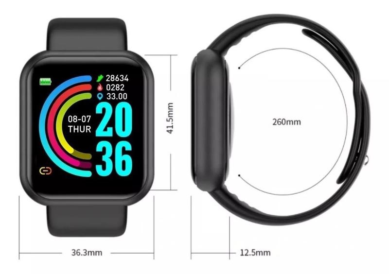 Imagem de Relógio Smartwatch D20 Fit Pro Feminino Masculino C/ Whatsapp