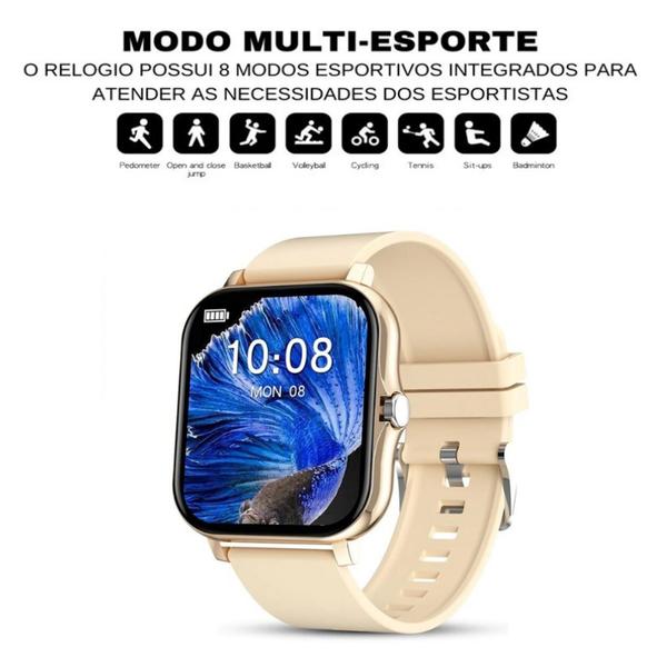 Imagem de Relogio Smartwatch Gt20 Baixa Foto Mostradores Faz Recebe Ligações