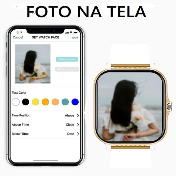 Imagem de Relogio Smartwatch Gt20 Modelo H13  Faz Recebe Chamadas Foto na Tela Baixa Mostradores