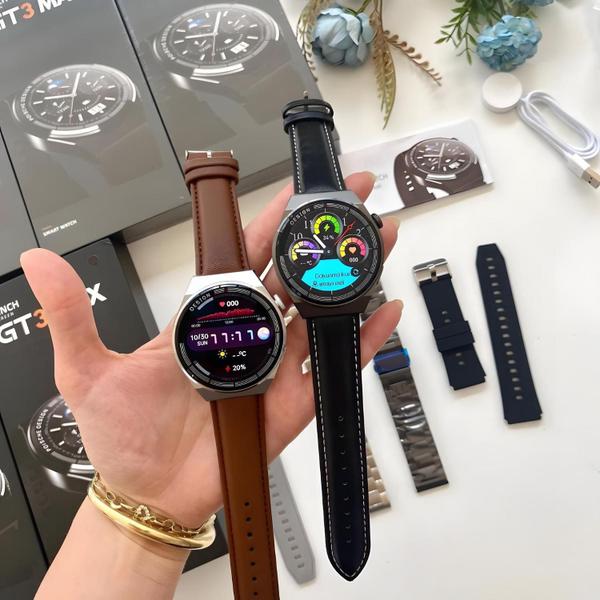 Imagem de Relógio Smartwatch GT3 MAX Porshe style Sport amoled GPS NFC Masculino e Feminino 