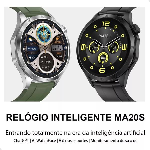 Imagem de Relógio Smartwatch Gt4 M.a.x -MA20S Gps Tela Amoled Microwear