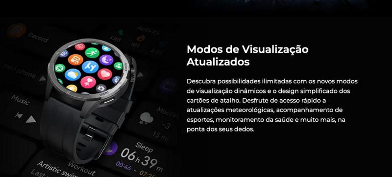 Imagem de Relógio Smartwatch Haylou Solar Neo Tela Amoled Silver