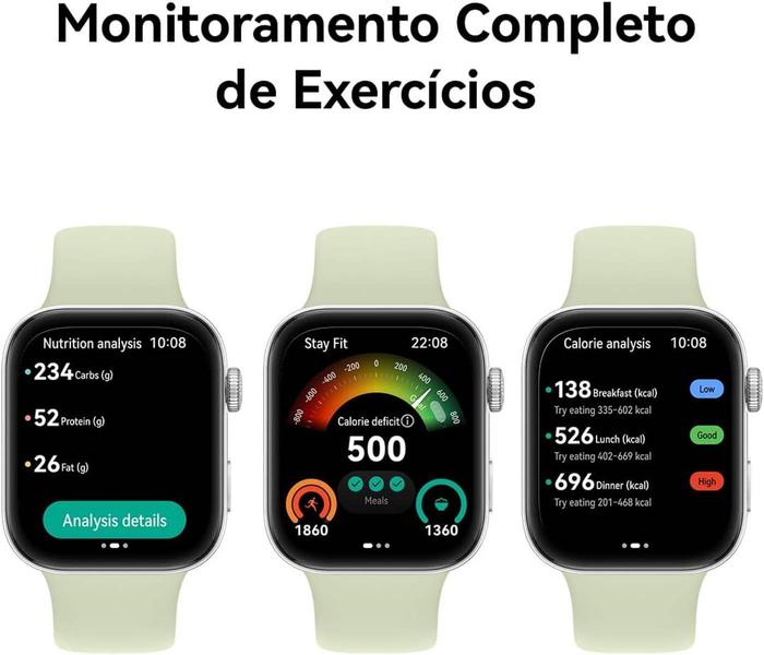 Imagem de Relógio Smartwatch Huawei Watch Fit 3 com Gps Amoled Rosa