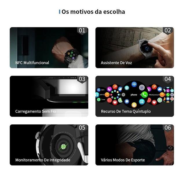 Imagem de Relogio Smartwatch Hw28 Para Samsung Watch Ultra 2023