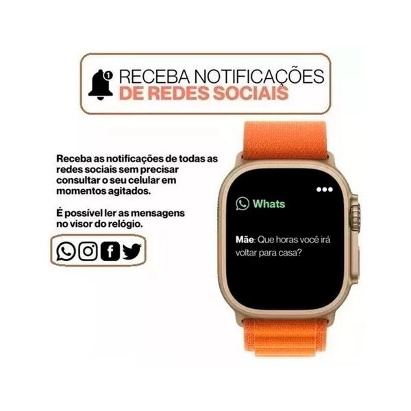 Imagem de Relogio Smartwatch HW68 Ultra Mini 41mm Series 8 Lançamento 2024