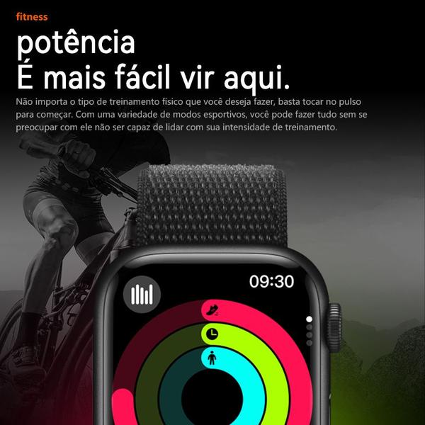 Imagem de Relógio Smartwatch Hw69 Pro 2024 Tela Amoled 49mm ChatGpt C/ 2 Pulseiras