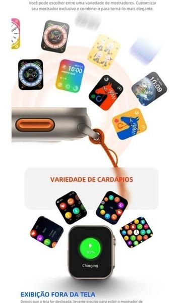Relógio Smartwatch Hw9 2 Pulseira Feminino Ultra Mini Amoled Tela 41mm Gps Nfc Android iOS - SHOPPING ATACAREJO STORE Imagem de Relógio Smartwatch Hw9 2 Pulseira Feminino Ultra Mini Amoled Tela 41mm Gps Nfc Android iOS