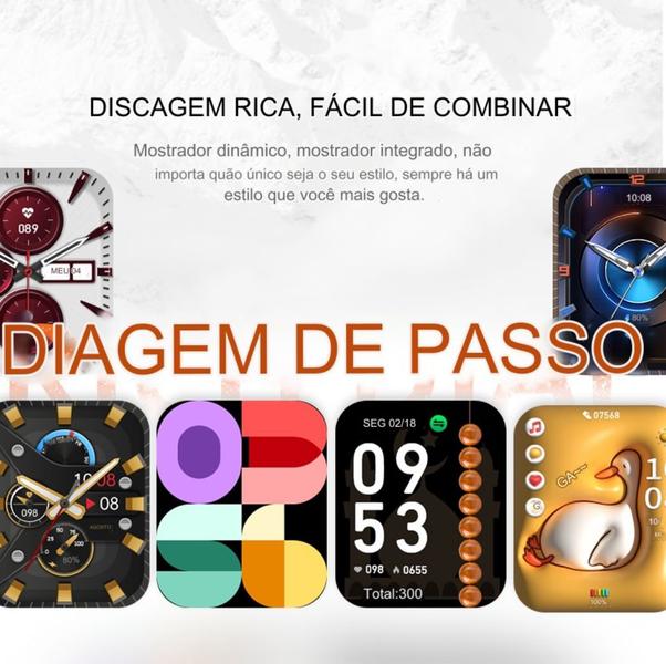 Relógio Smartwatch Hw9 2 Pulseira Feminino Ultra Mini Amoled Tela 41mm Gps Nfc Android iOS - SHOPPING ATACAREJO STORE Imagem de Relógio Smartwatch Hw9 2 Pulseira Feminino Ultra Mini Amoled Tela 41mm Gps Nfc Android iOS