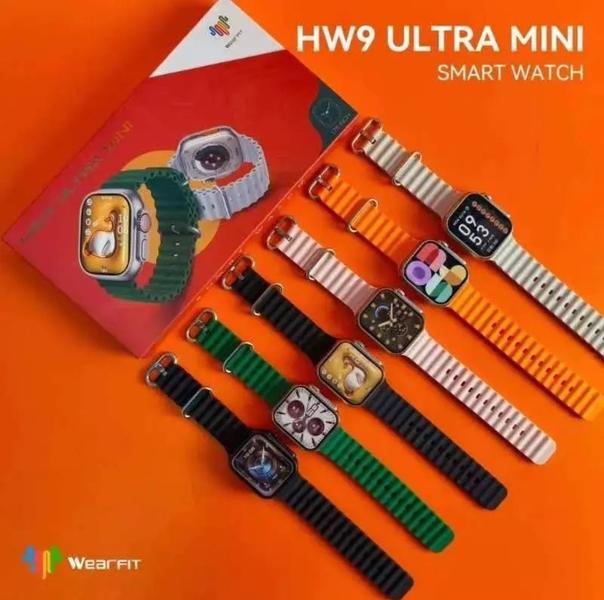 Imagem de Relógio Smartwatch Hw9 Ultra Mini Series 9 2 Pulseiras Amoled Tela 41mm Gps Nfc Android iOS 