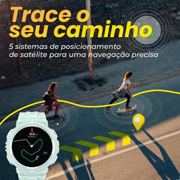 Imagem de Relógio Smartwatch Inteligente Amazfit Active Edge GPS Original 1,32