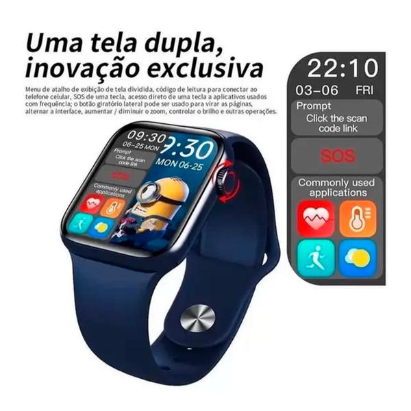 Imagem de Relógio Smartwatch Inteligente Hw12 40mm Android iOS Bluetooth + Pulseira Metal Extra