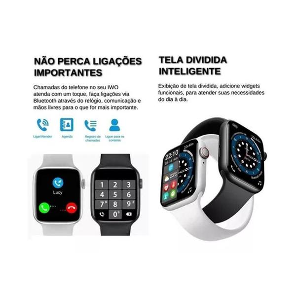 Imagem de Relógio Smartwatch Inteligente Hw12 41mm Android iOS Bluetooth + Pulseira Metal Extra