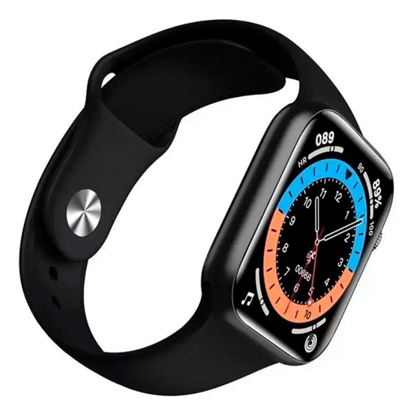 Relogio Smartwatch Inteligente HW16 44mm Tela Infinita + Pulseira Metal - WearFit Imagem de Relogio Smartwatch Inteligente HW16 44mm Tela Infinita + Pulseira Metal