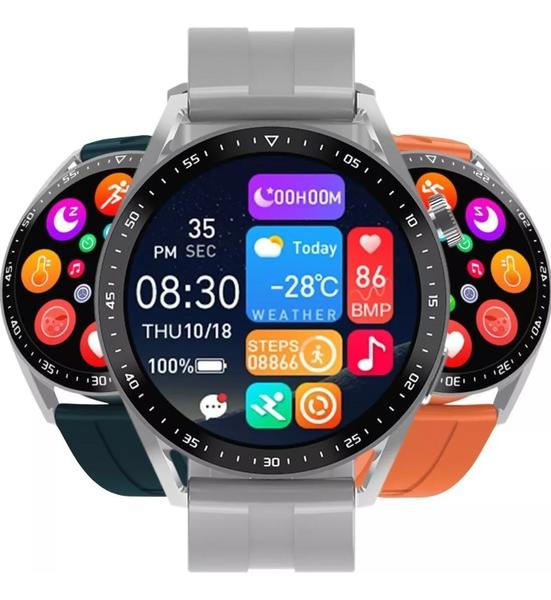 Imagem de Relogio Smartwatch Inteligente Hw28 Branco Para Samsung iPhone Watch Ultra Lançamento Nota Fiscal