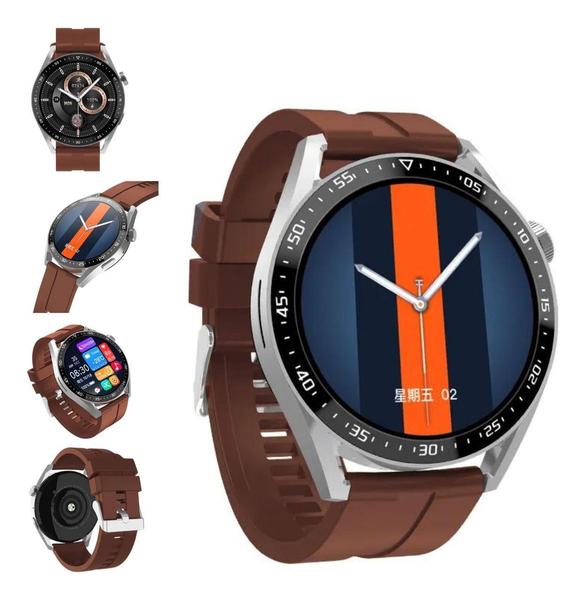 Imagem de Relógio Smartwatch Inteligente Hw28 Marron Nfc Ligação Esportes