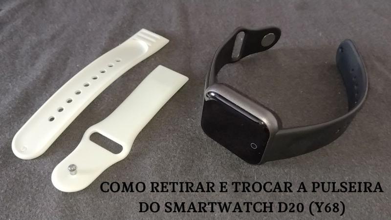 Imagem de Relógio Smartwatch Inteligente Y68 D 20 Pro COLOCA FOTO Bluetooth - Preto