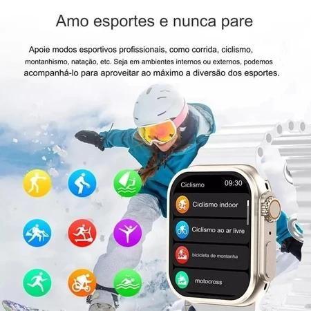 Imagem de Relógio Smartwatch K13 Ultra Mini Lançamento Assistente Voz e  7 Pulseiras