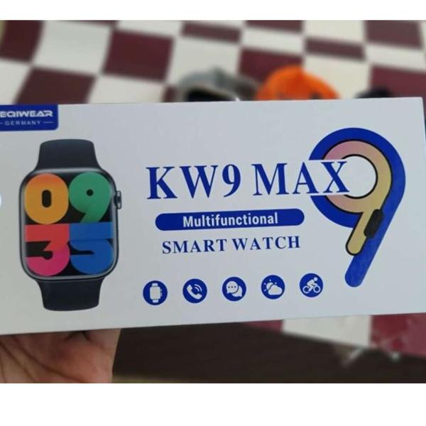 Imagem de Relógio Smartwatch KW9 Max 45mm Serie 9 Chamada C/ 2 Pulseiras 2024