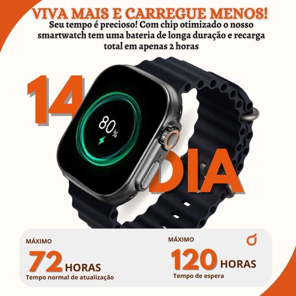 Imagem de Relógio Smartwatch Masculino Feminino Ultra + Fone S/fio