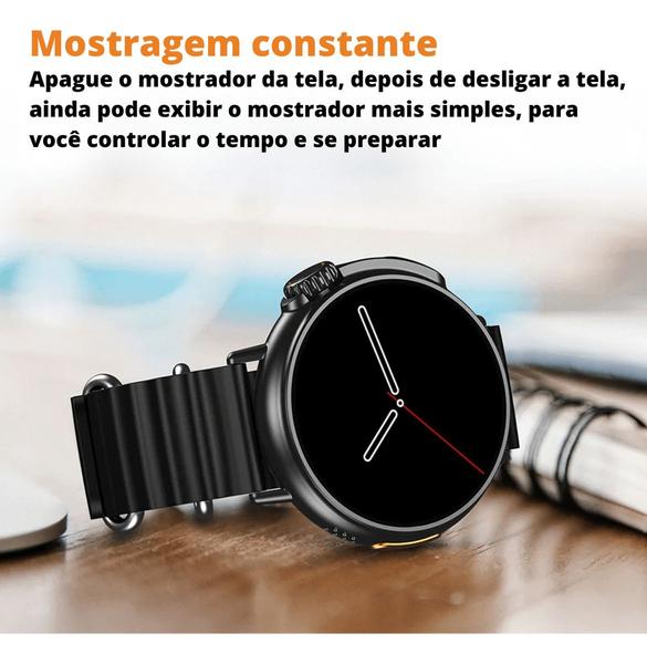 Imagem de Relógio Smartwatch Microwear Laranja Ultra 9 Nota Fiscal Original Envio Imediato