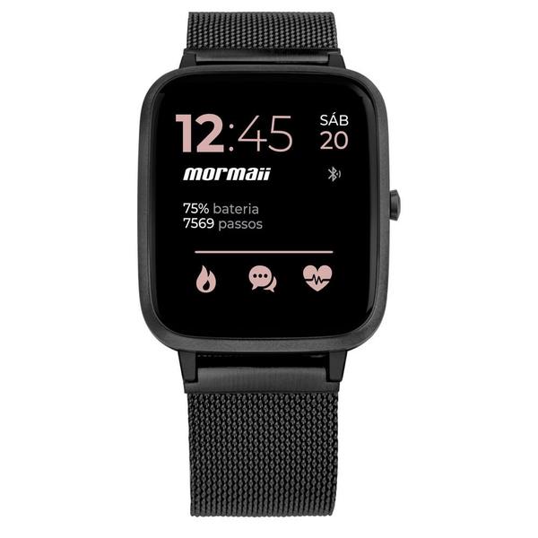 Imagem de Relógio Smartwatch Mormaii Life Mesh Unissex Full Display Preto - MOLIFEAI/7P