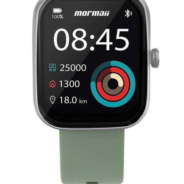 Imagem de Relogio Smartwatch Mormaii Life Ultra Full Display, Bluetooth, 5ATM, Touch, Verde - MOLIFEUAC/8V